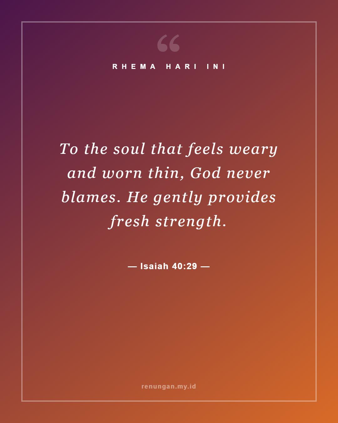 Isaiah 40:29