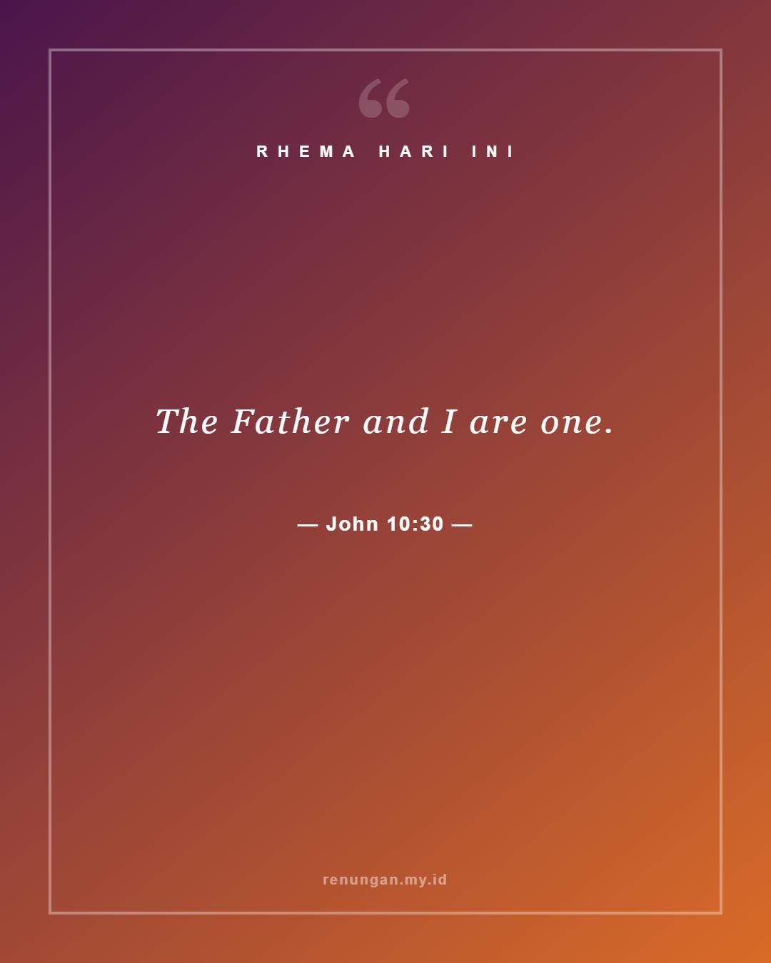 John 10:30