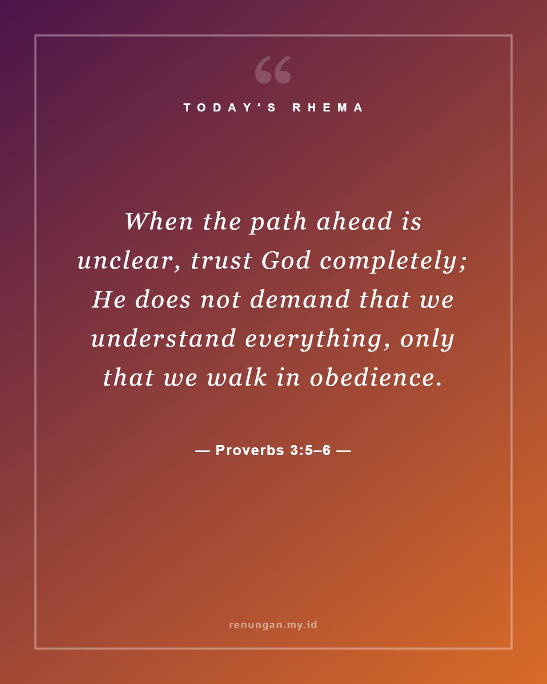 Proverbs 3:5–6