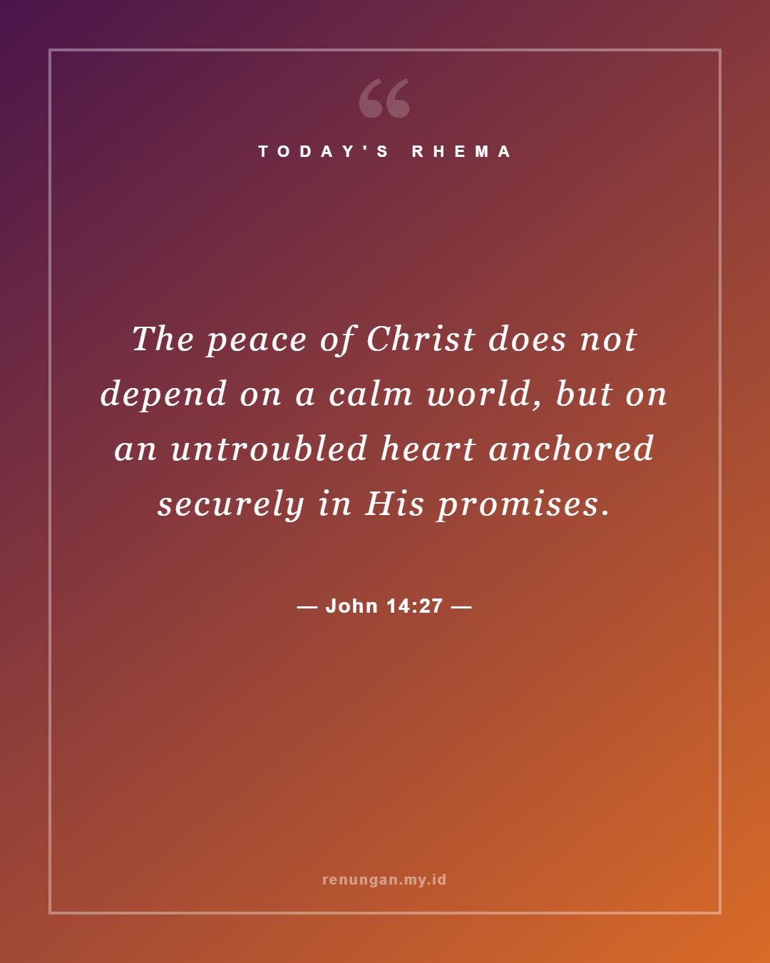 John 14:27