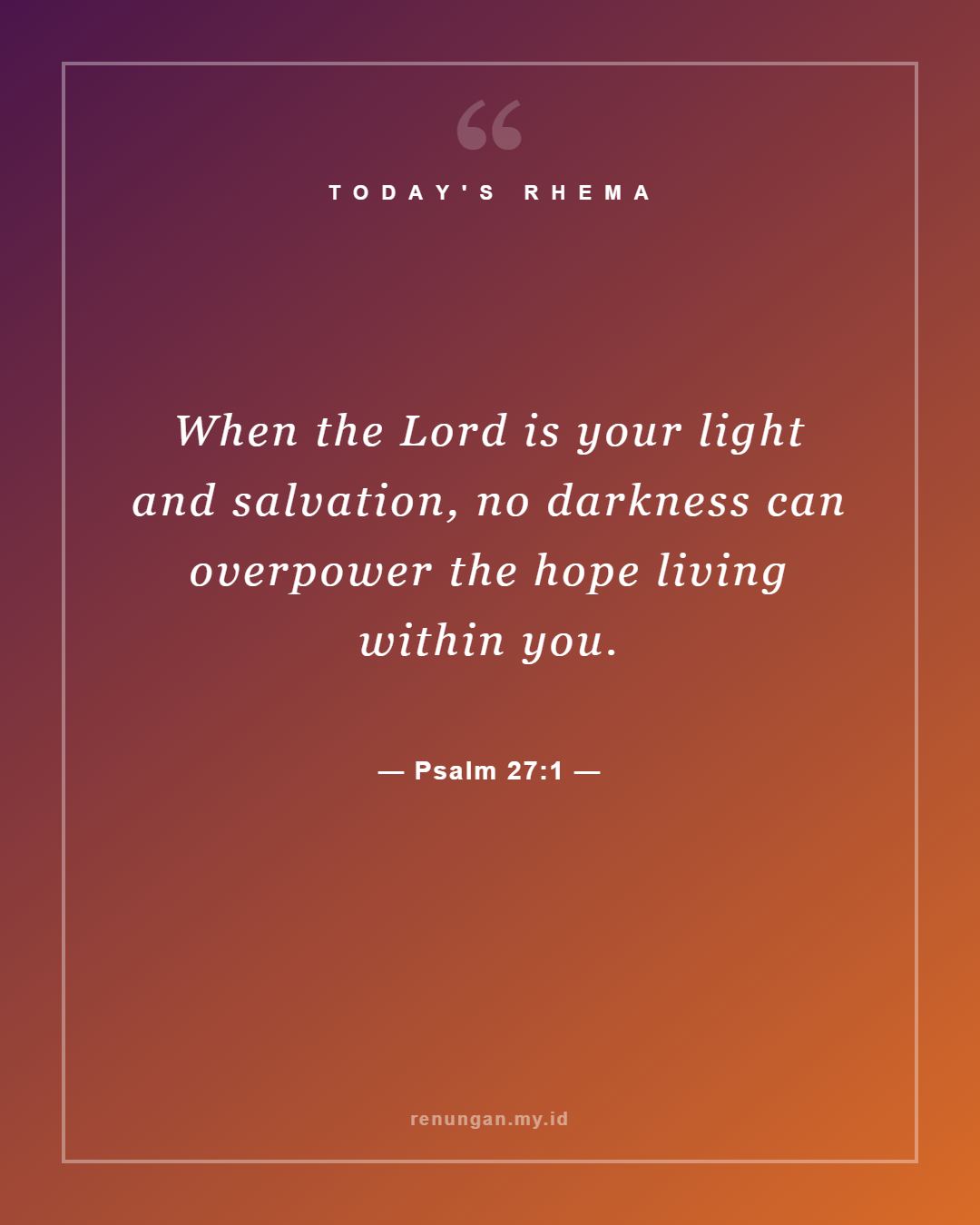 Psalm 27:1