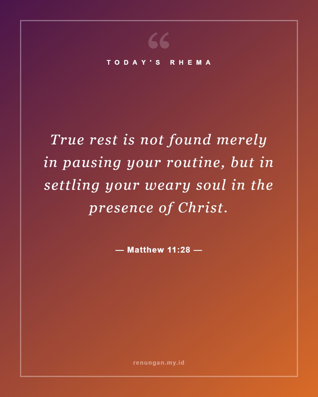 Matthew 11:28