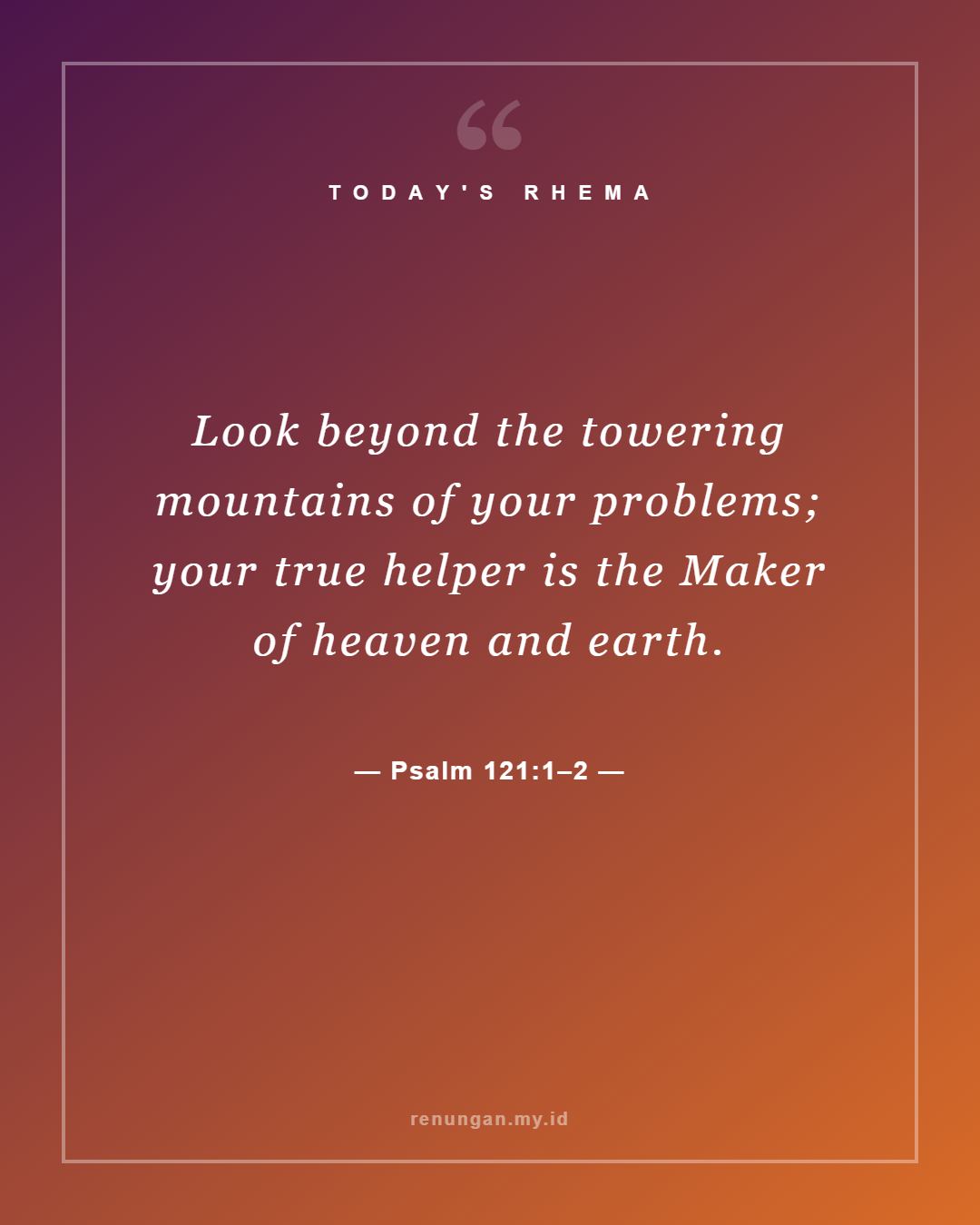 Psalm 121:1–2