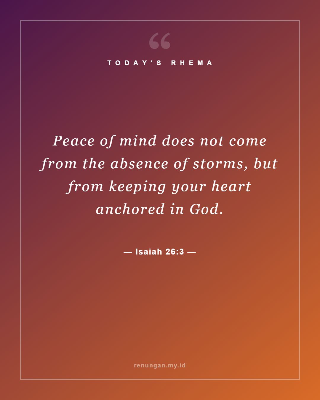 Isaiah 26:3
