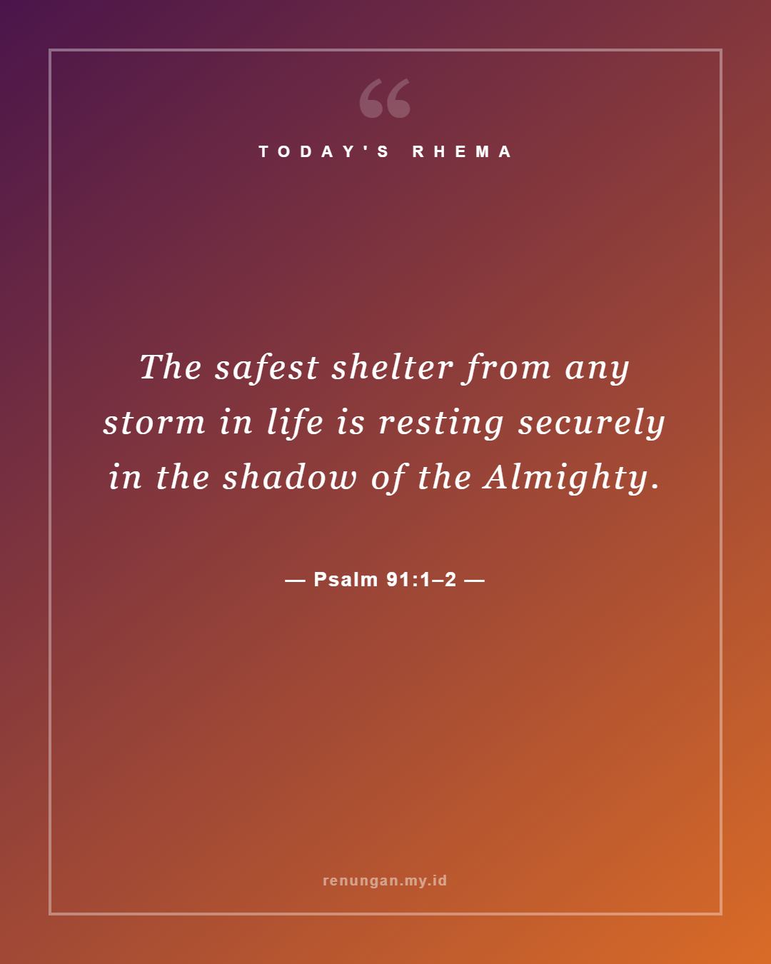 Psalm 91:1–2