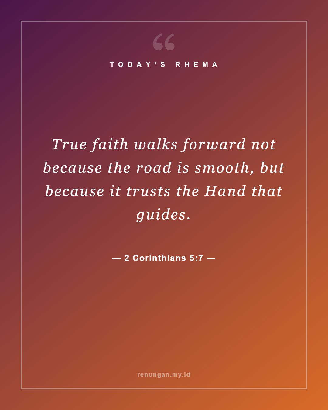 2 Corinthians 5:7