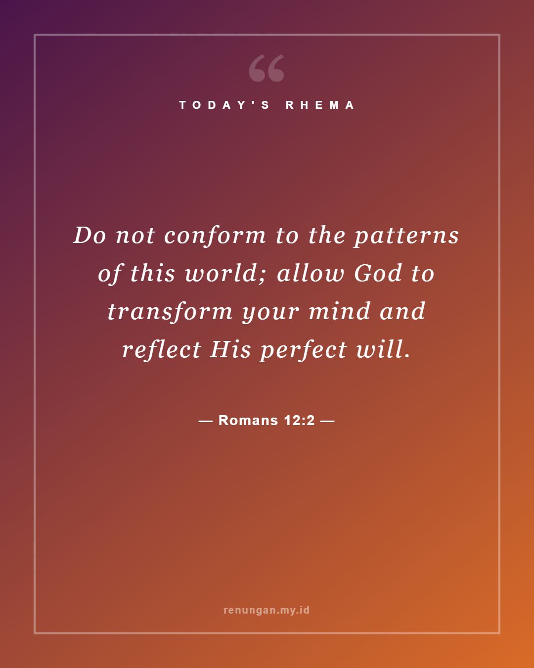 Romans 12:2