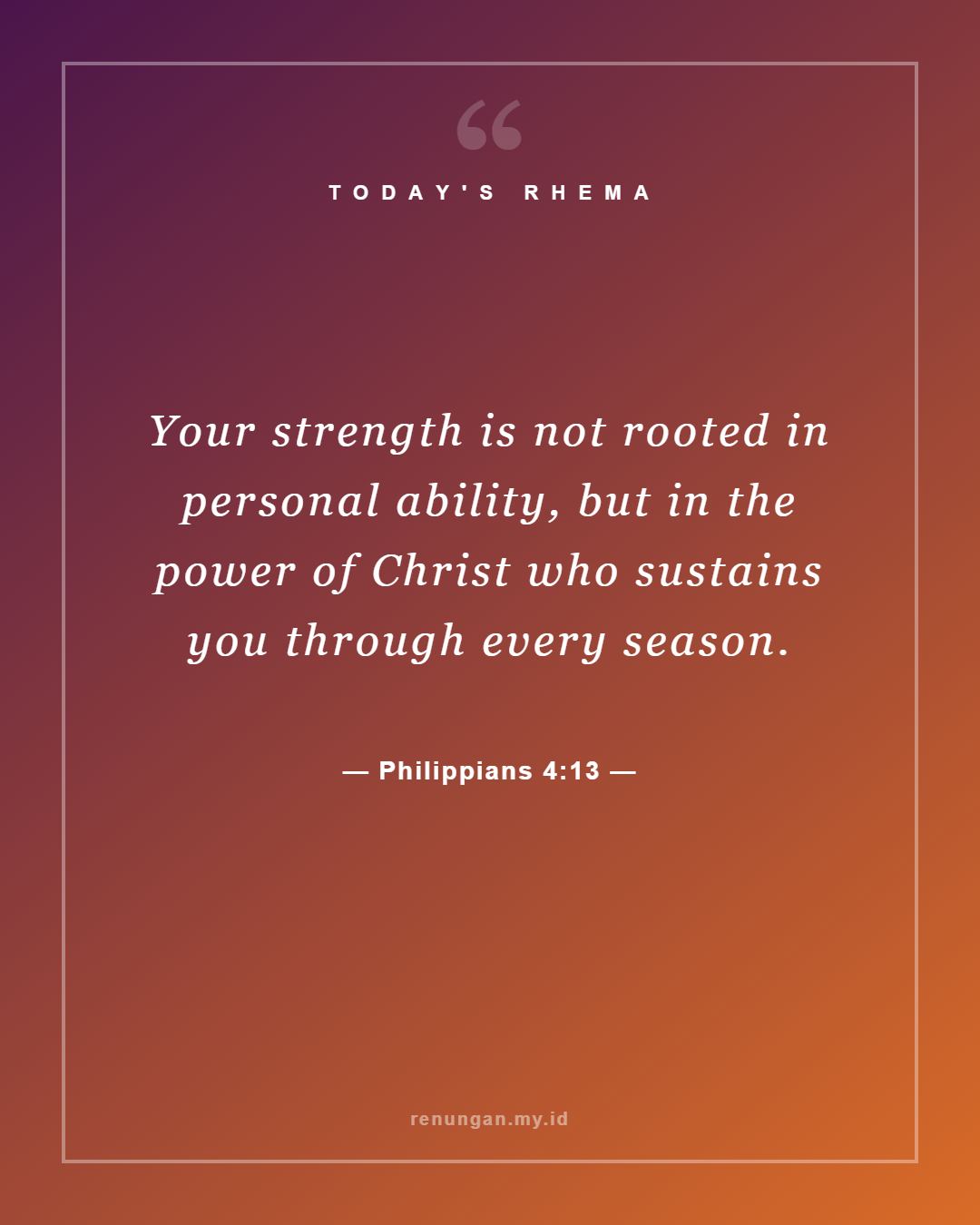 Philippians 4:13