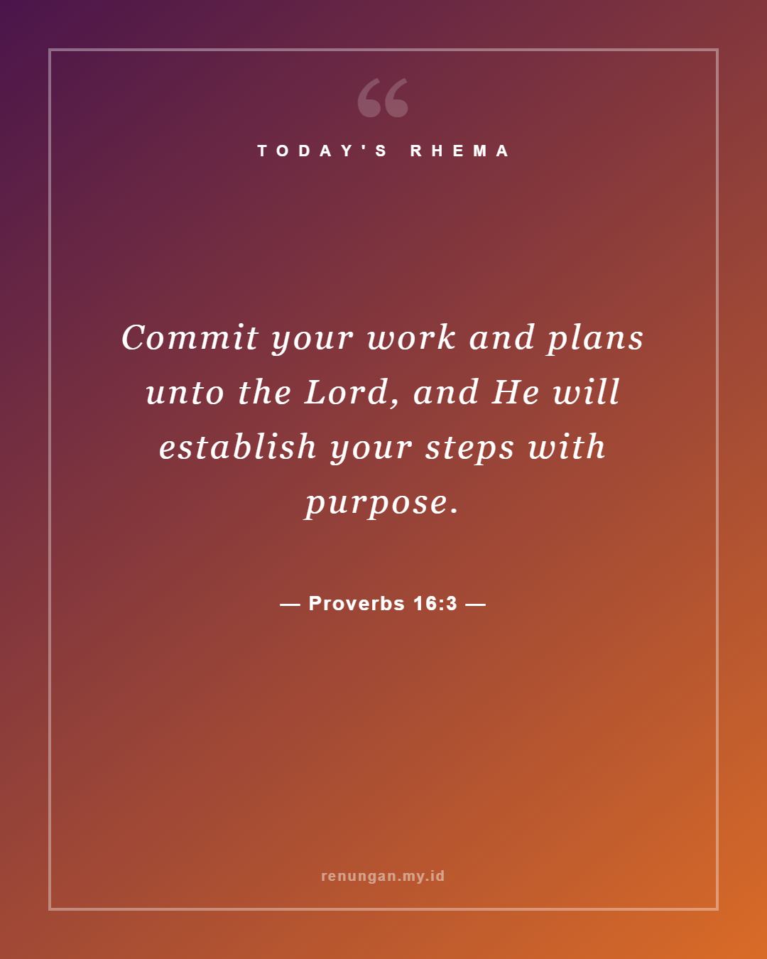 Proverbs 16:3