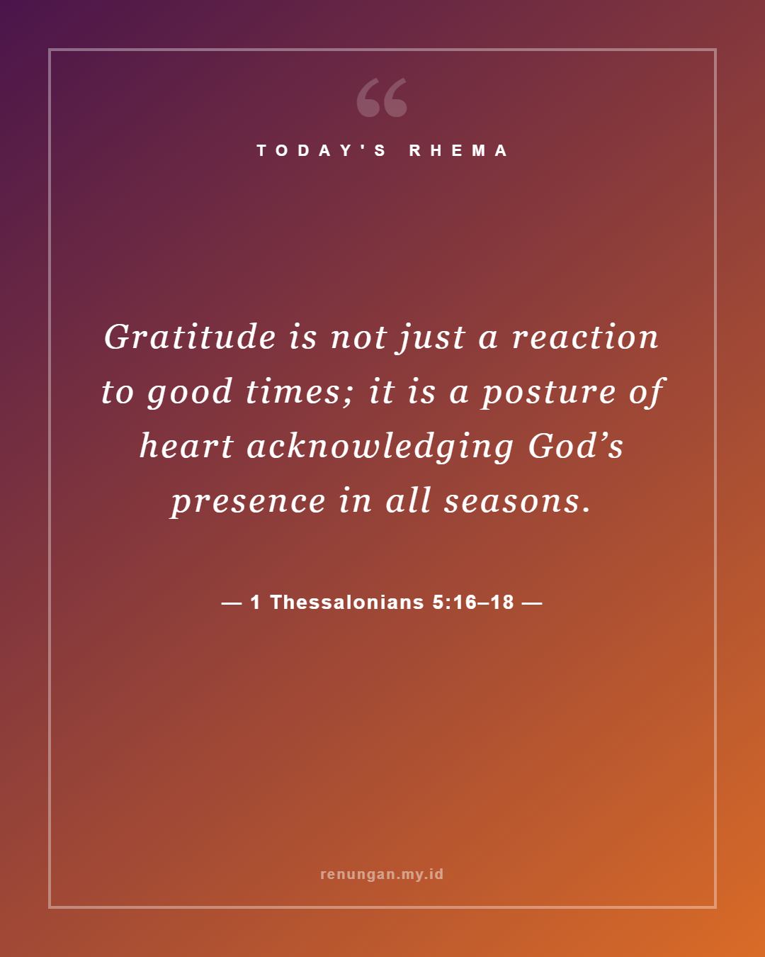1 Thessalonians 5:16–18