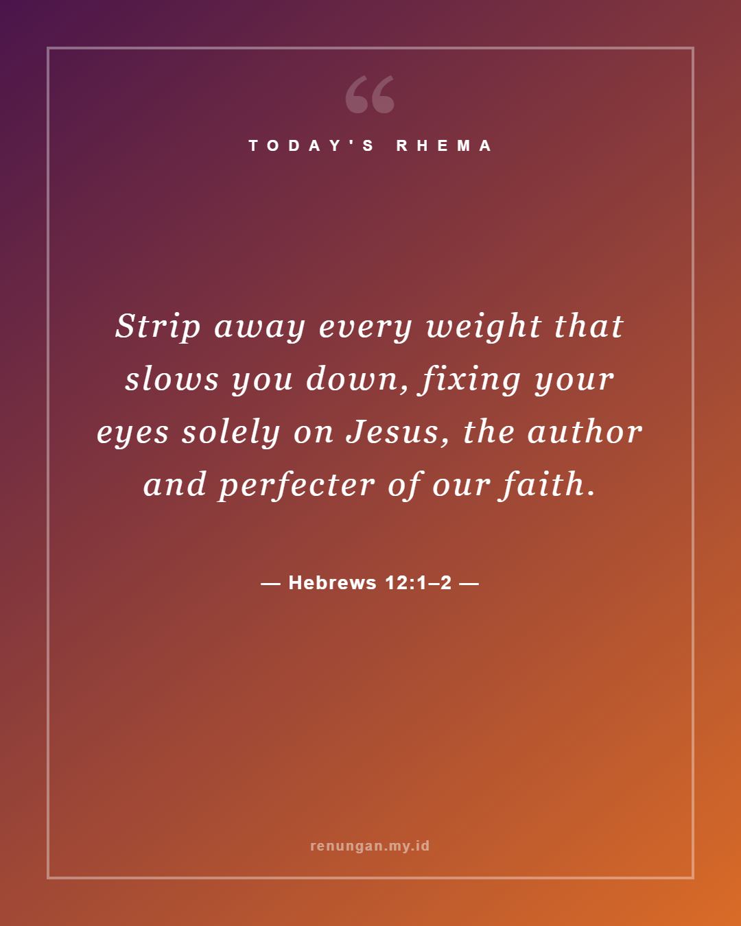 Hebrews 12:1–2