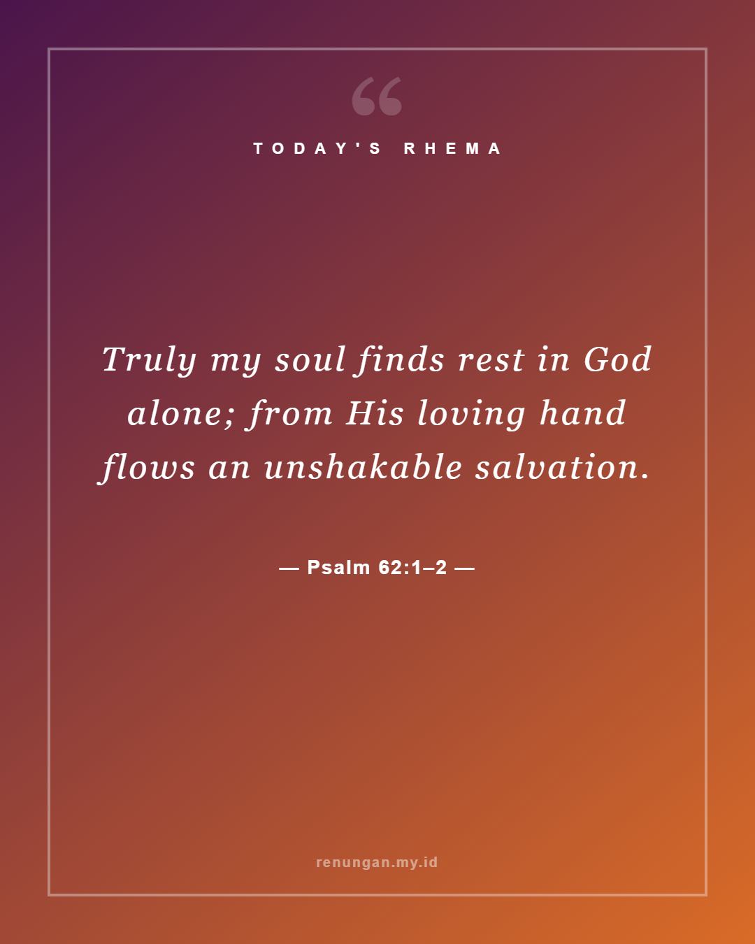 Psalm 62:1–2