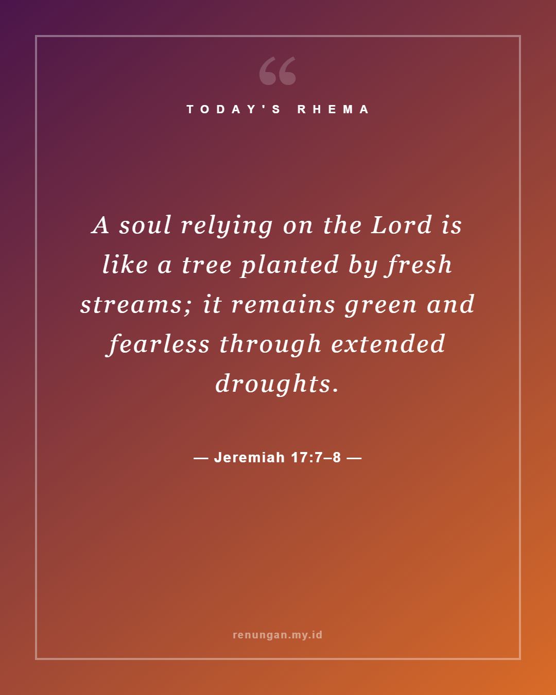 Jeremiah 17:7–8