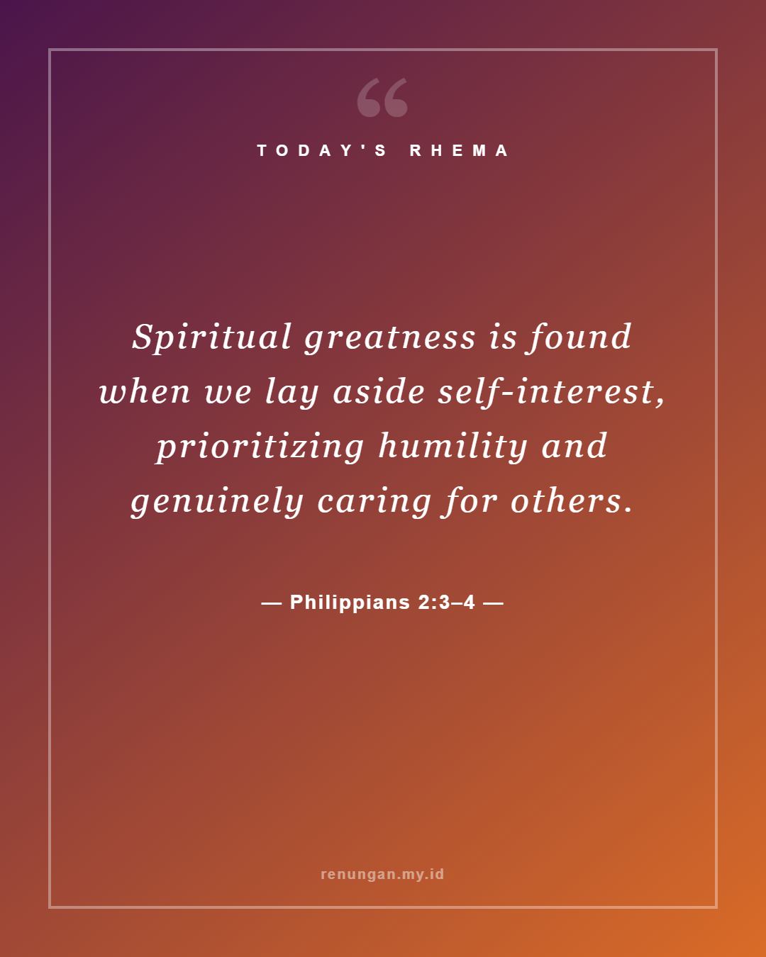 Philippians 2:3–4