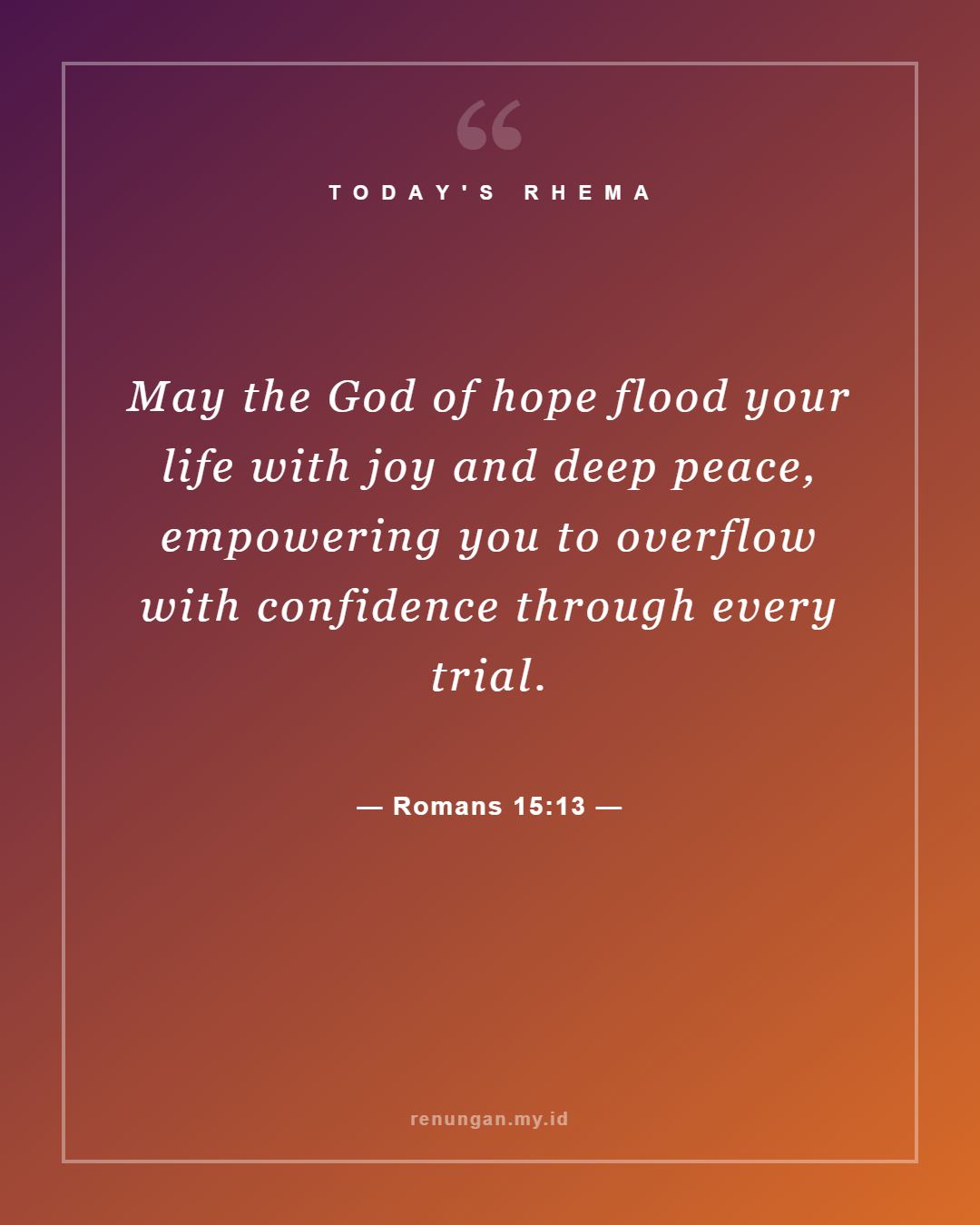 Romans 15:13