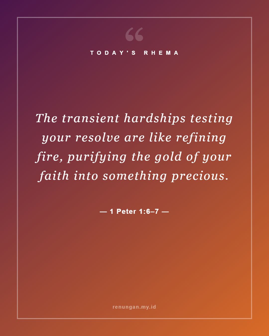 1 Peter 1:6–7