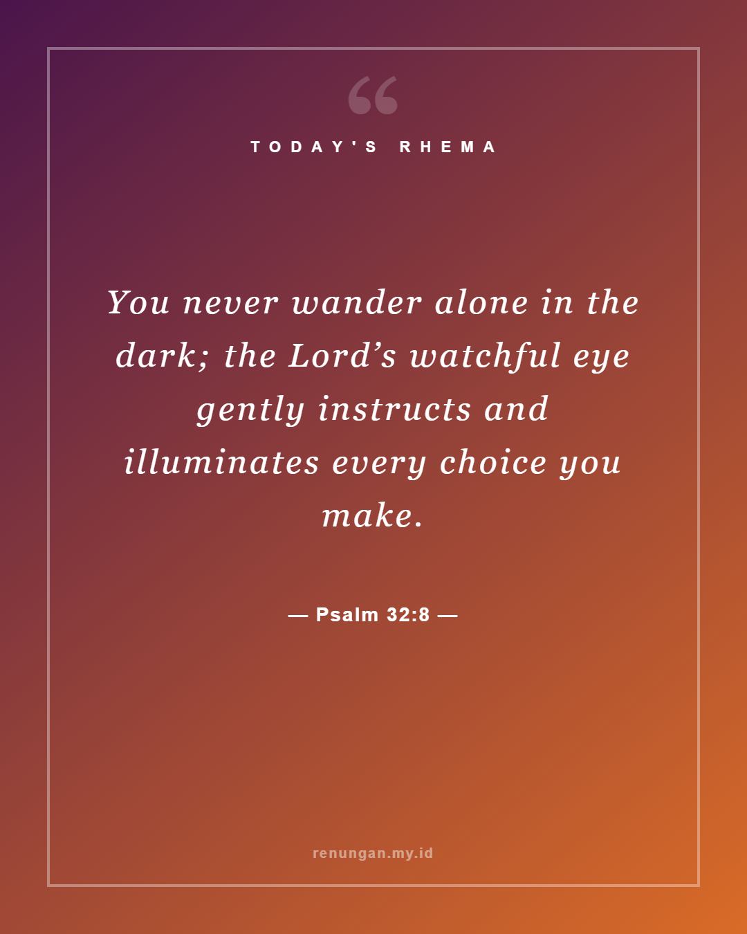 Psalm 32:8