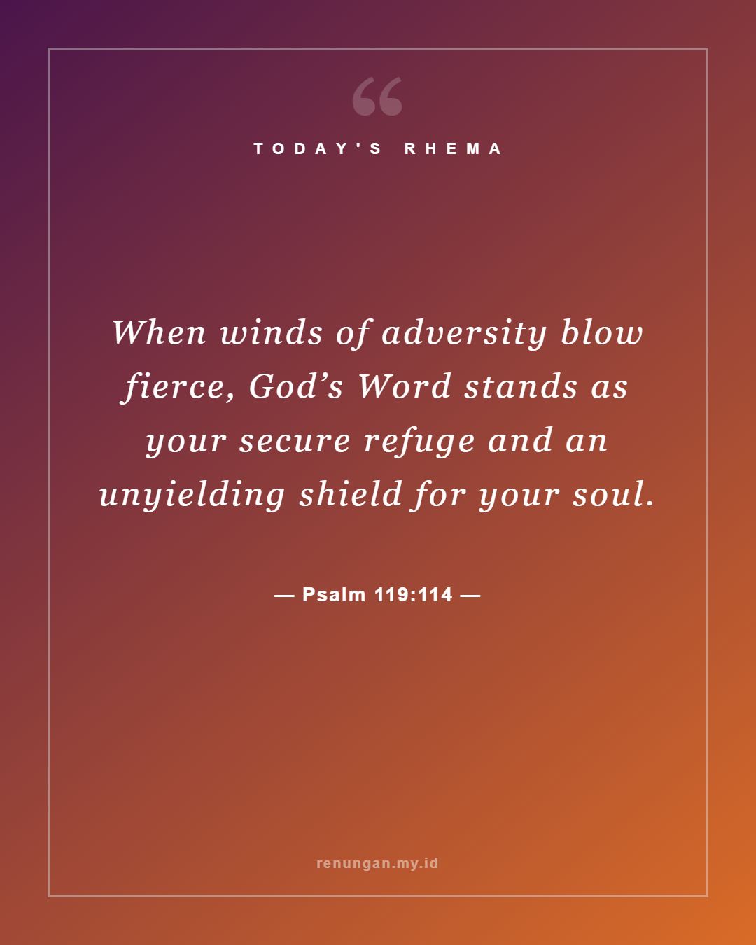 Psalm 119:114