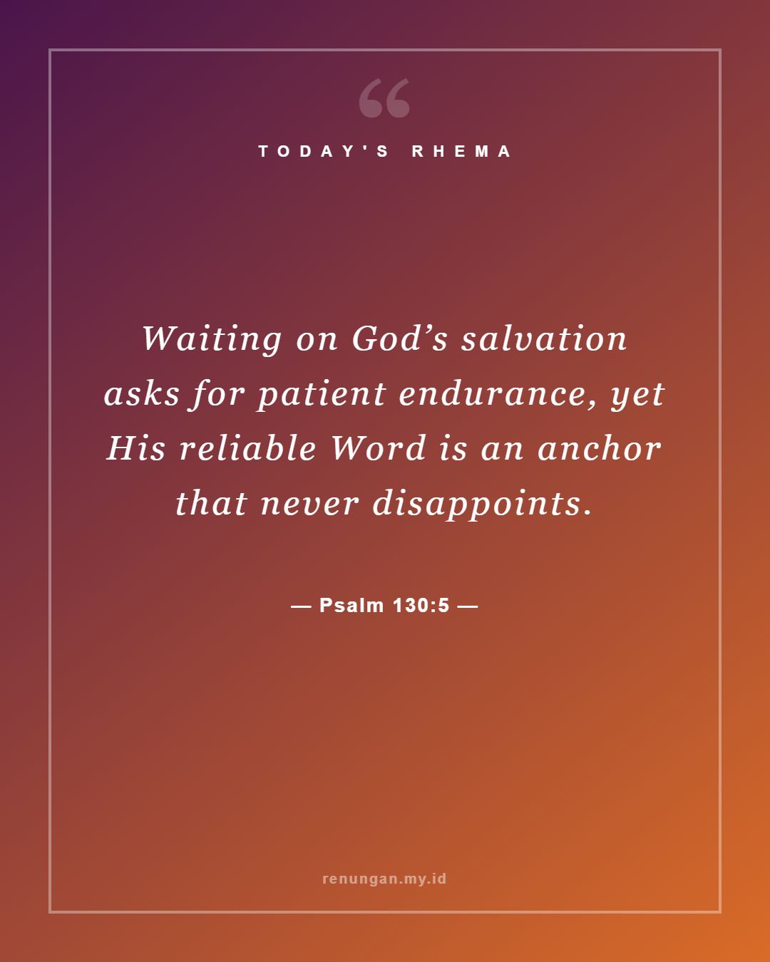Psalm 130:5