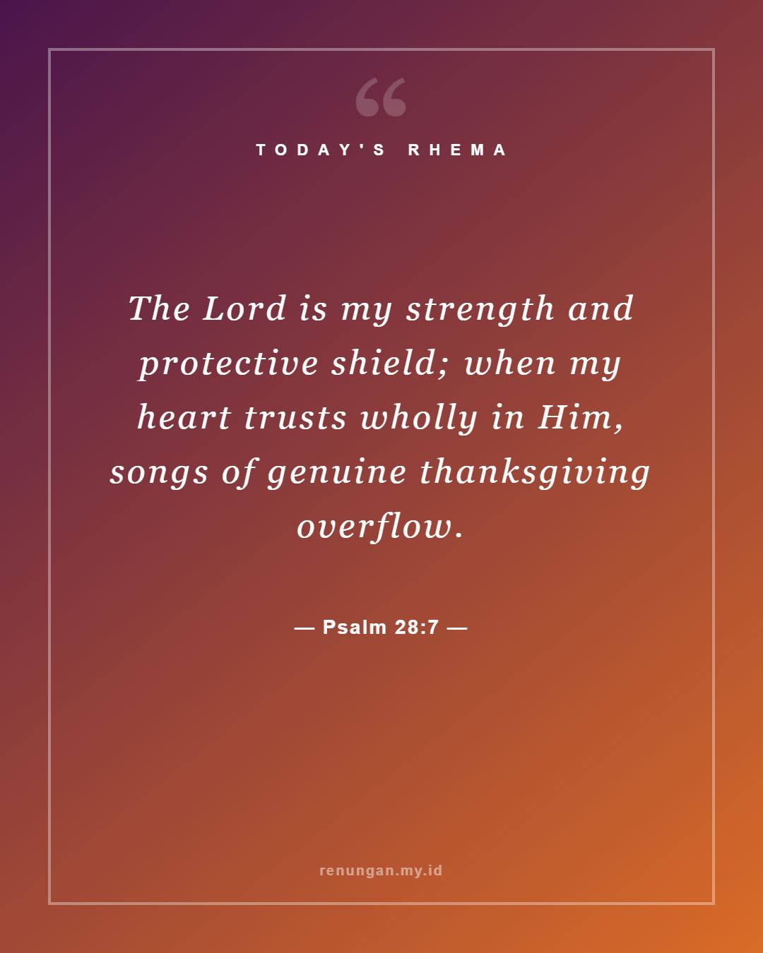 Psalm 28:7
