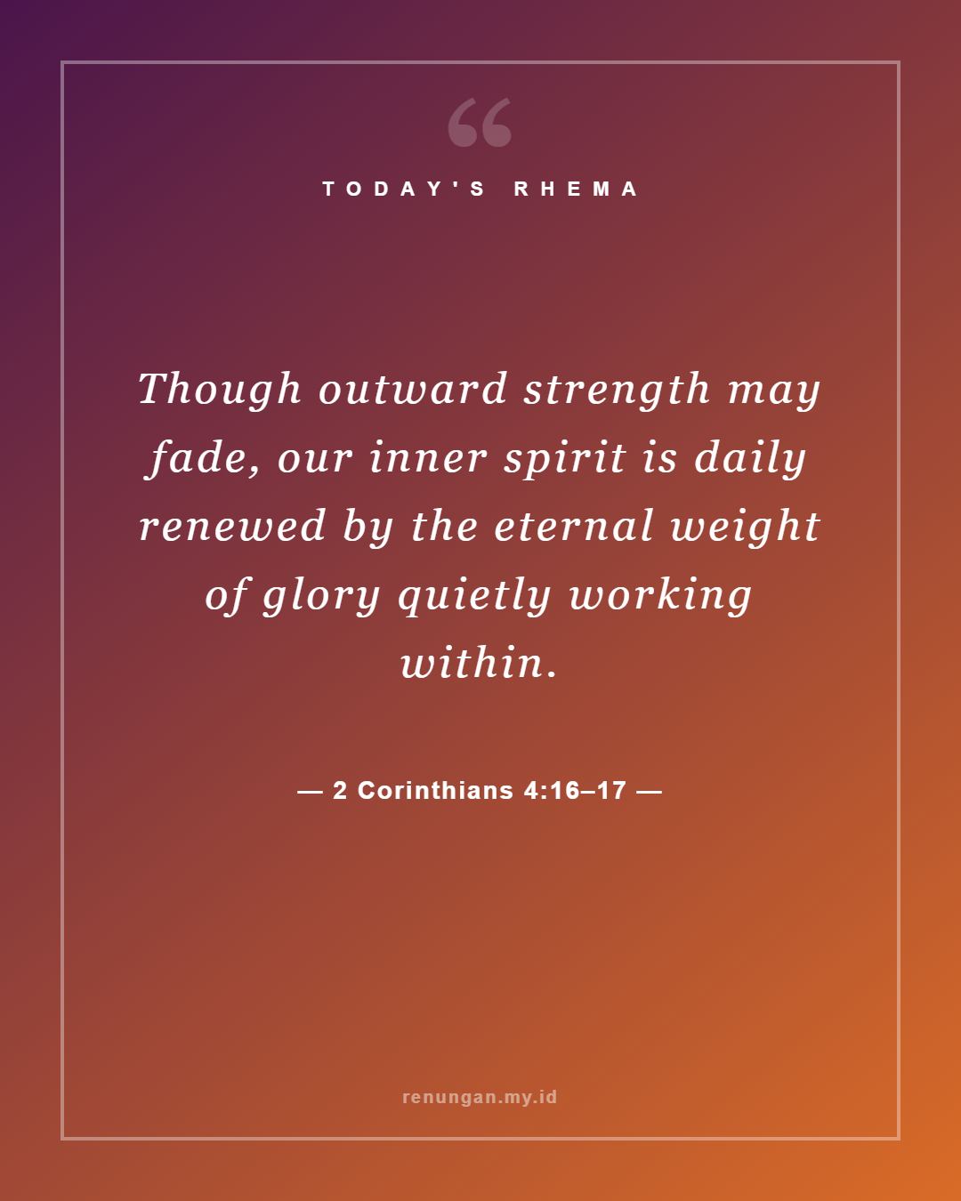 2 Corinthians 4:16–17