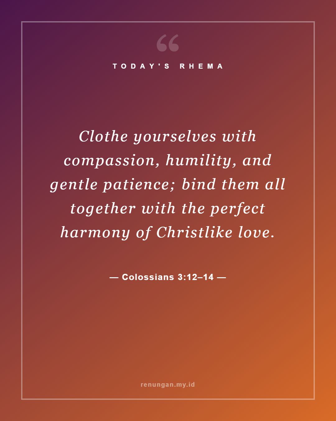 Colossians 3:12–14