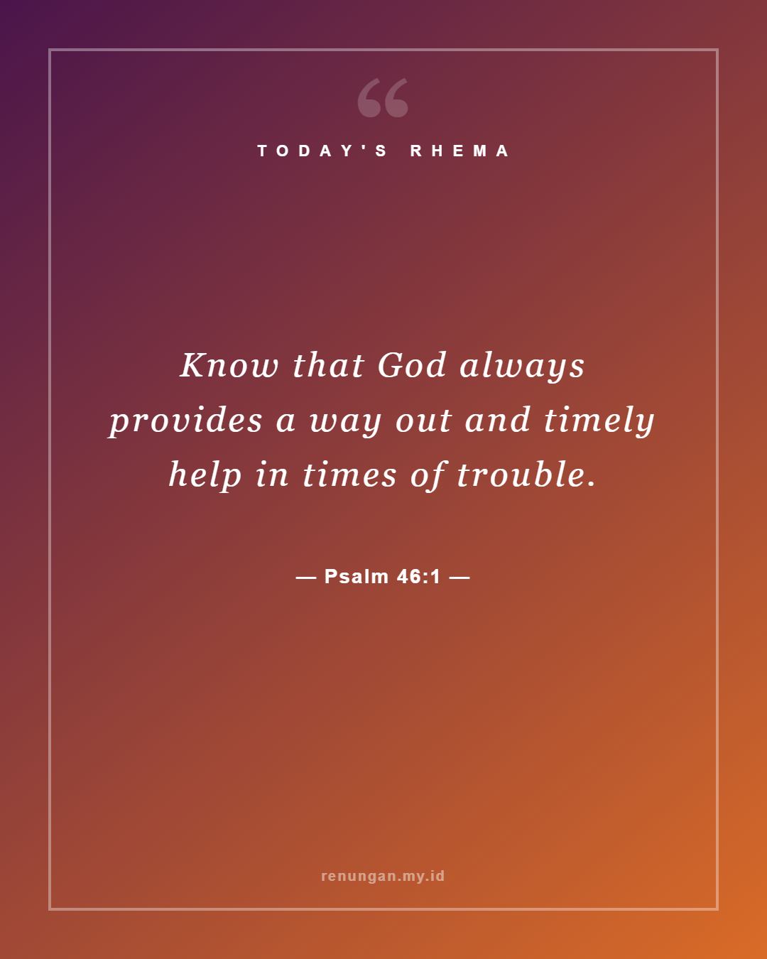 Psalm 46:1