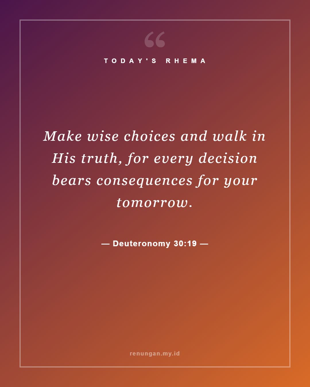 Deuteronomy 30:19