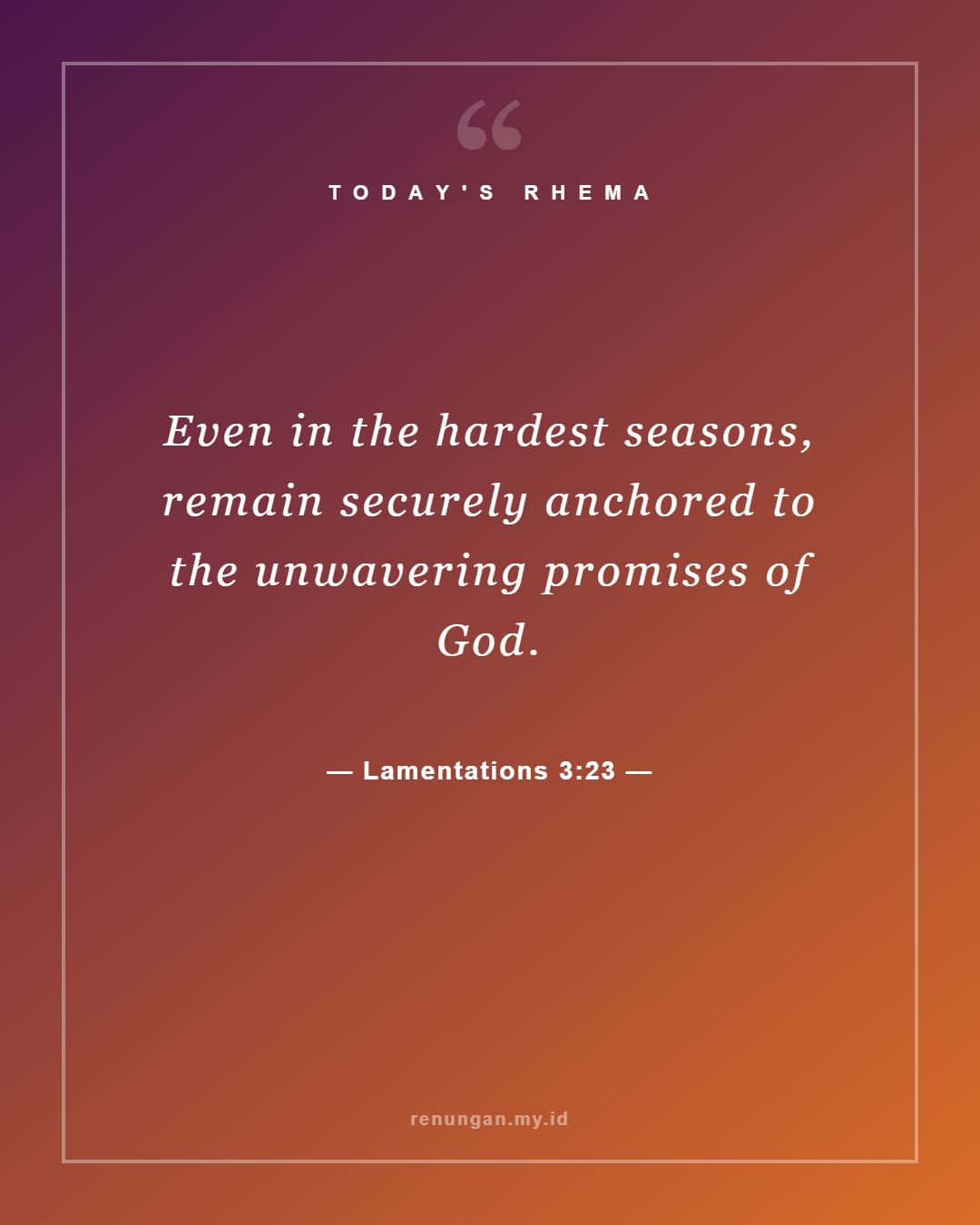 Lamentations 3:23