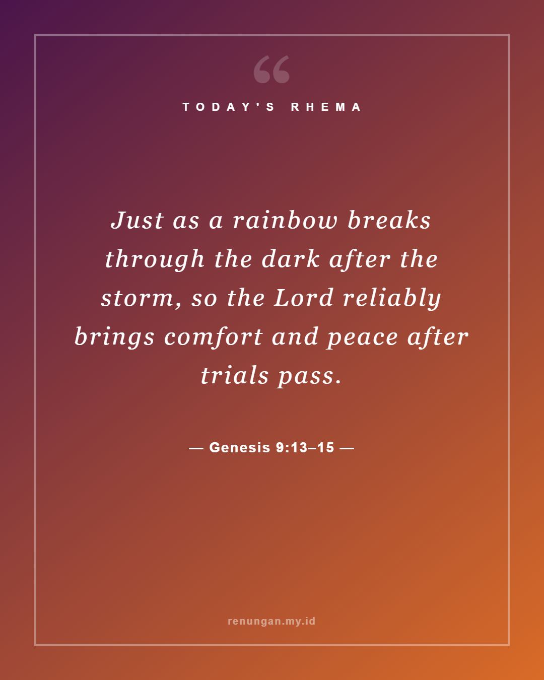 Genesis 9:13–15