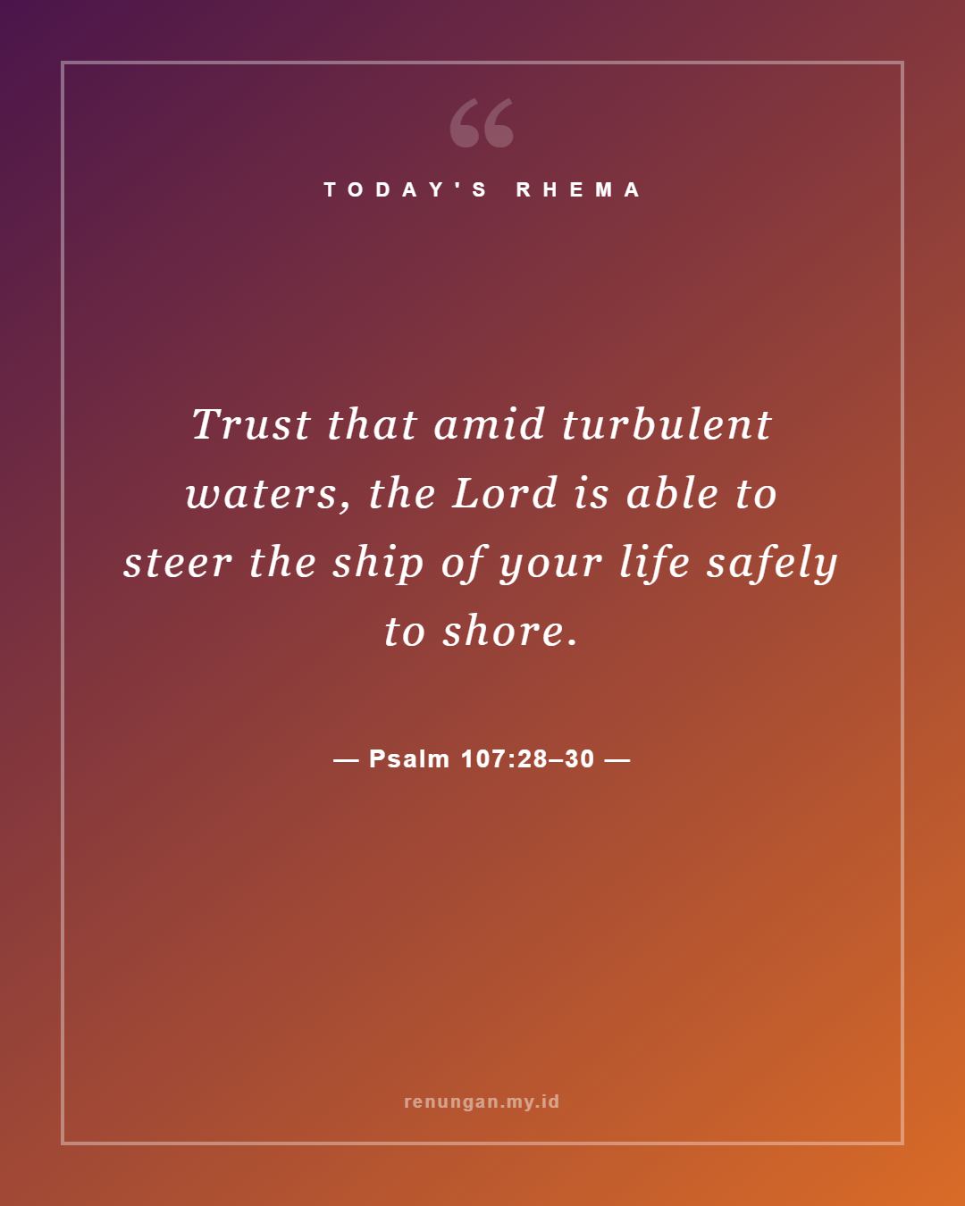Psalm 107:28–30