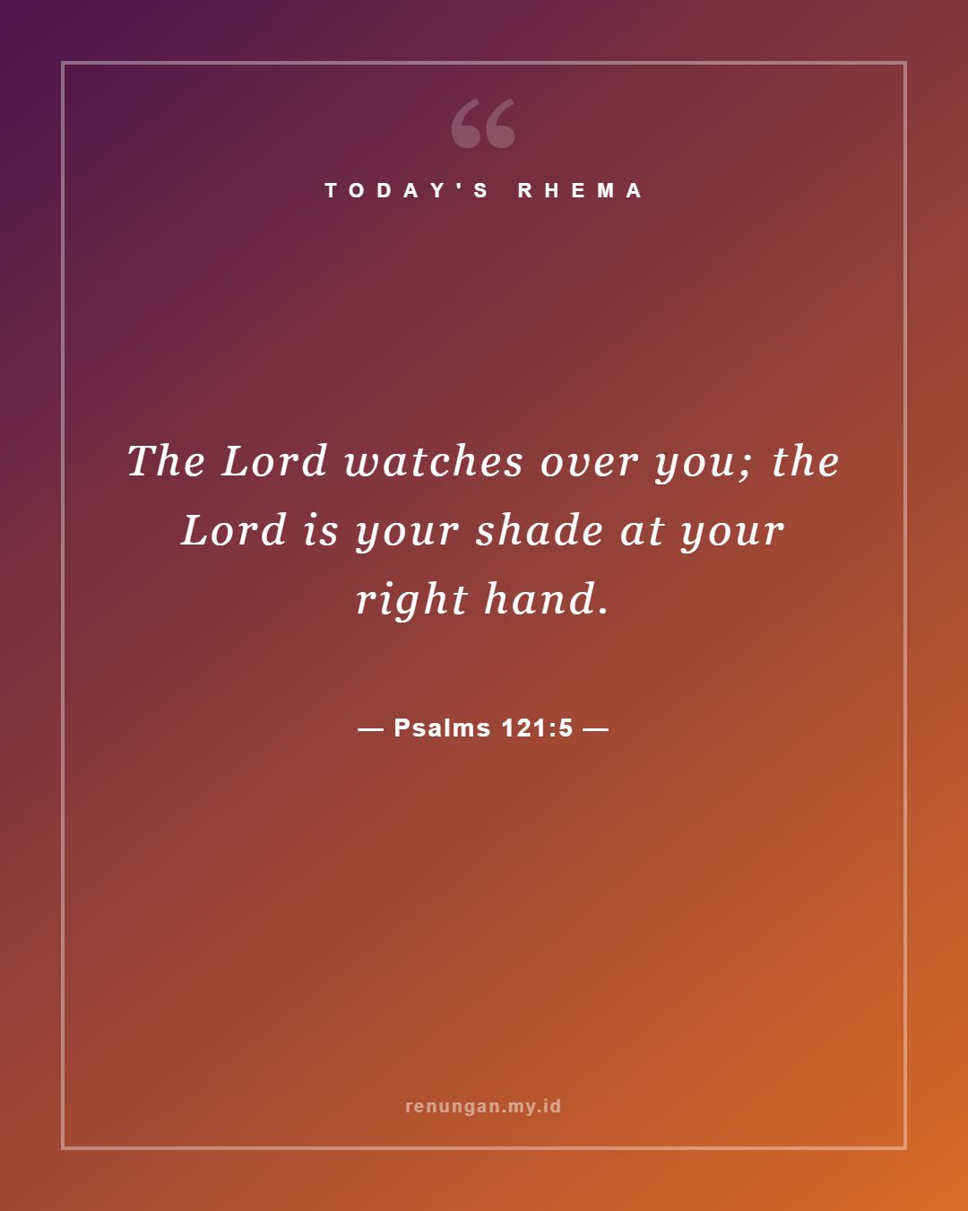 Psalms 121:5