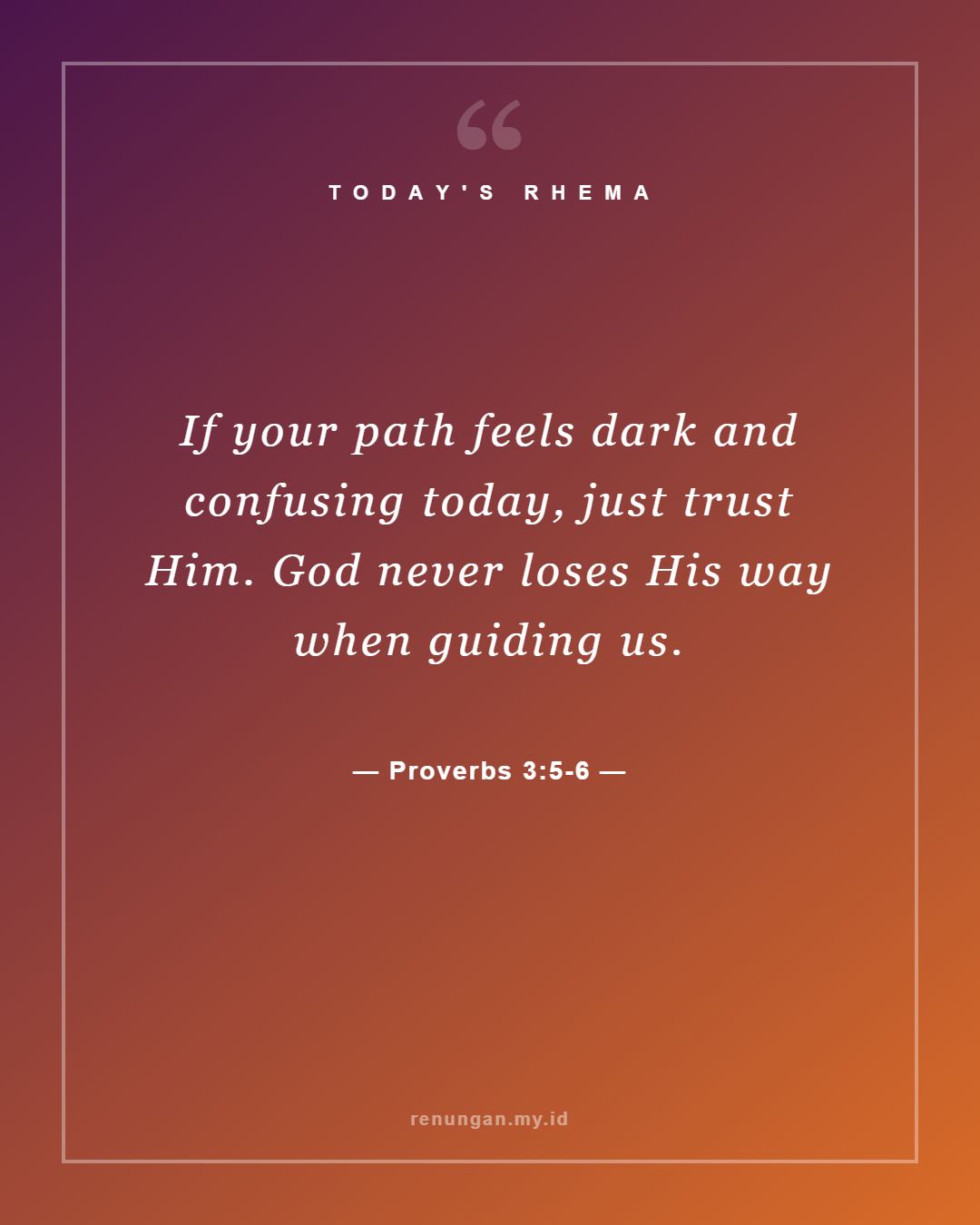 Proverbs 3:5-6