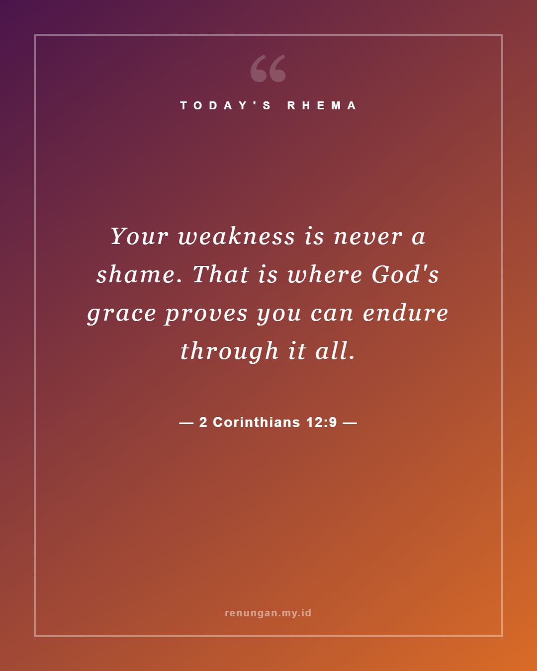 2 Corinthians 12:9