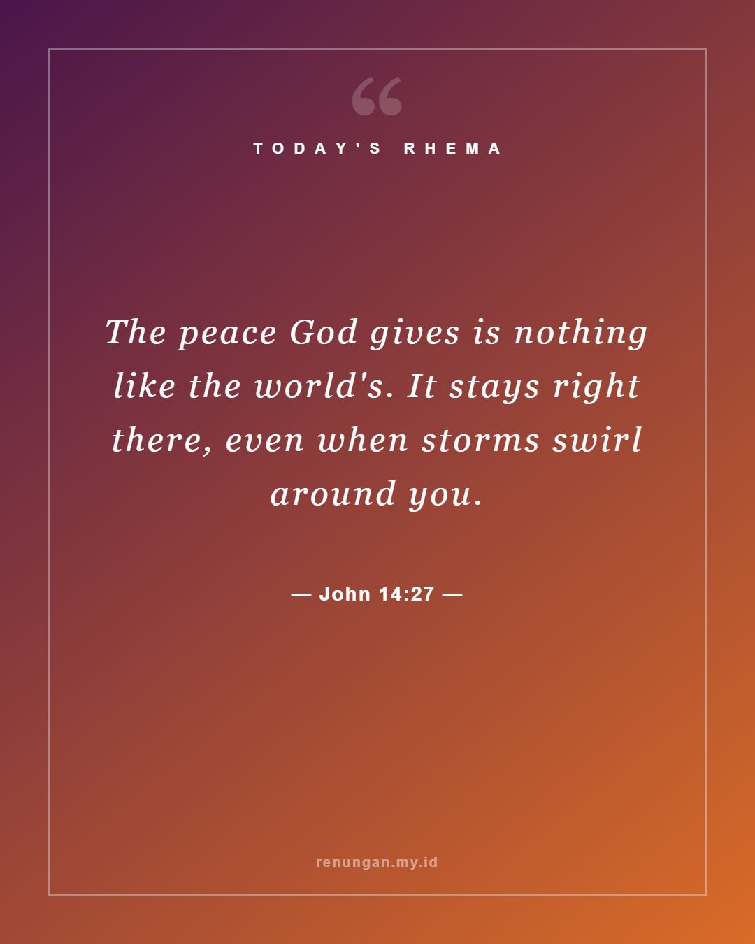 John 14:27