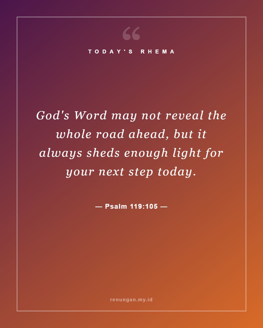 Psalm 119:105
