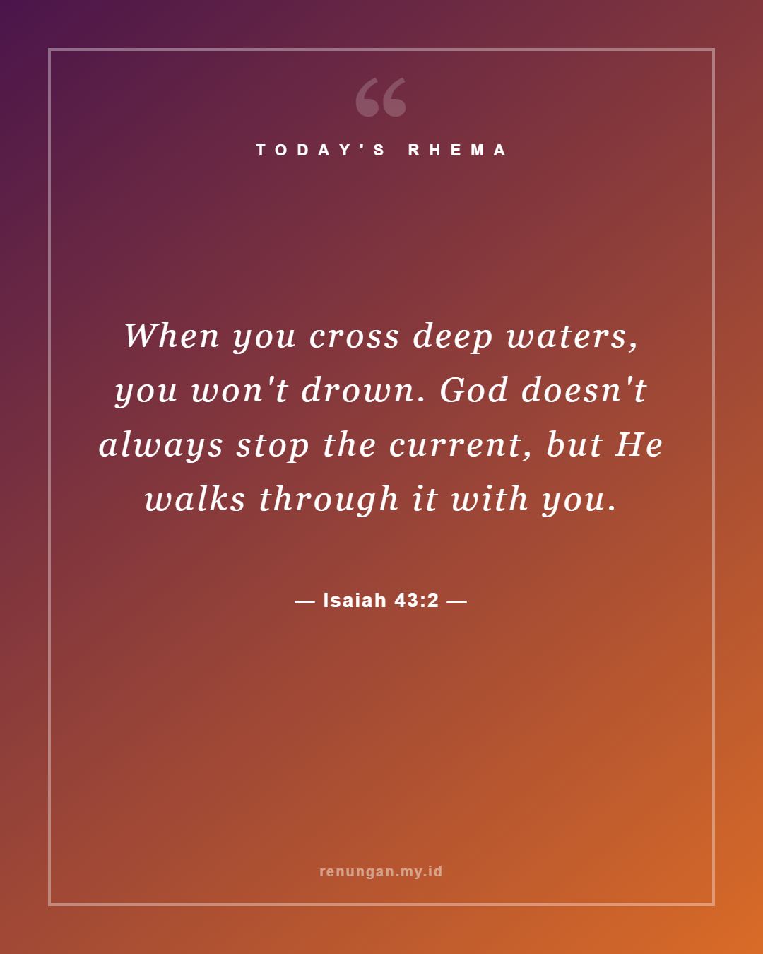 Isaiah 43:2
