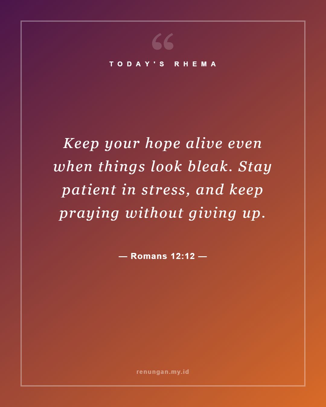 Romans 12:12