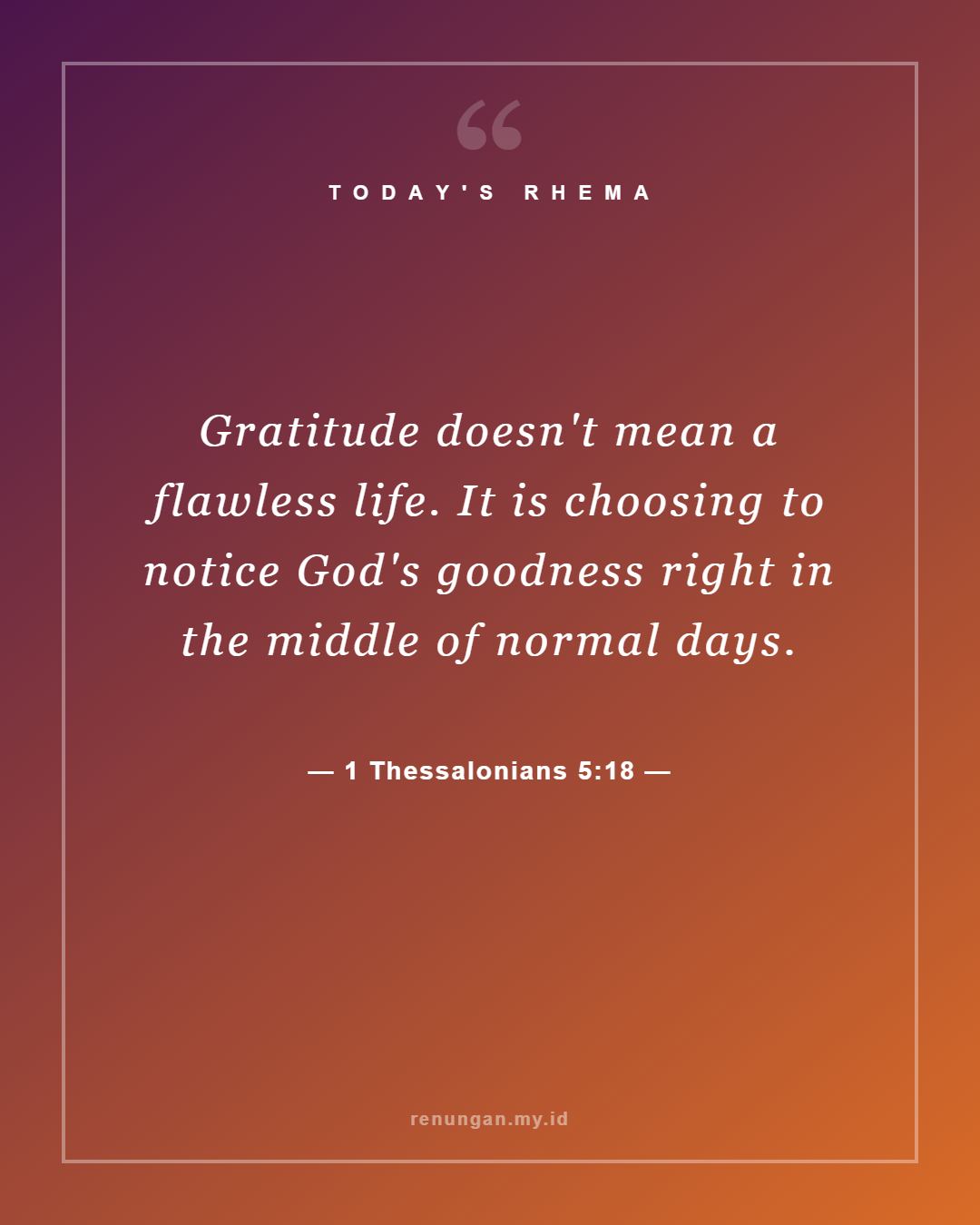 1 Thessalonians 5:18