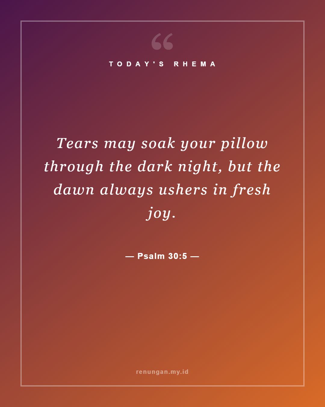 Psalm 30:5