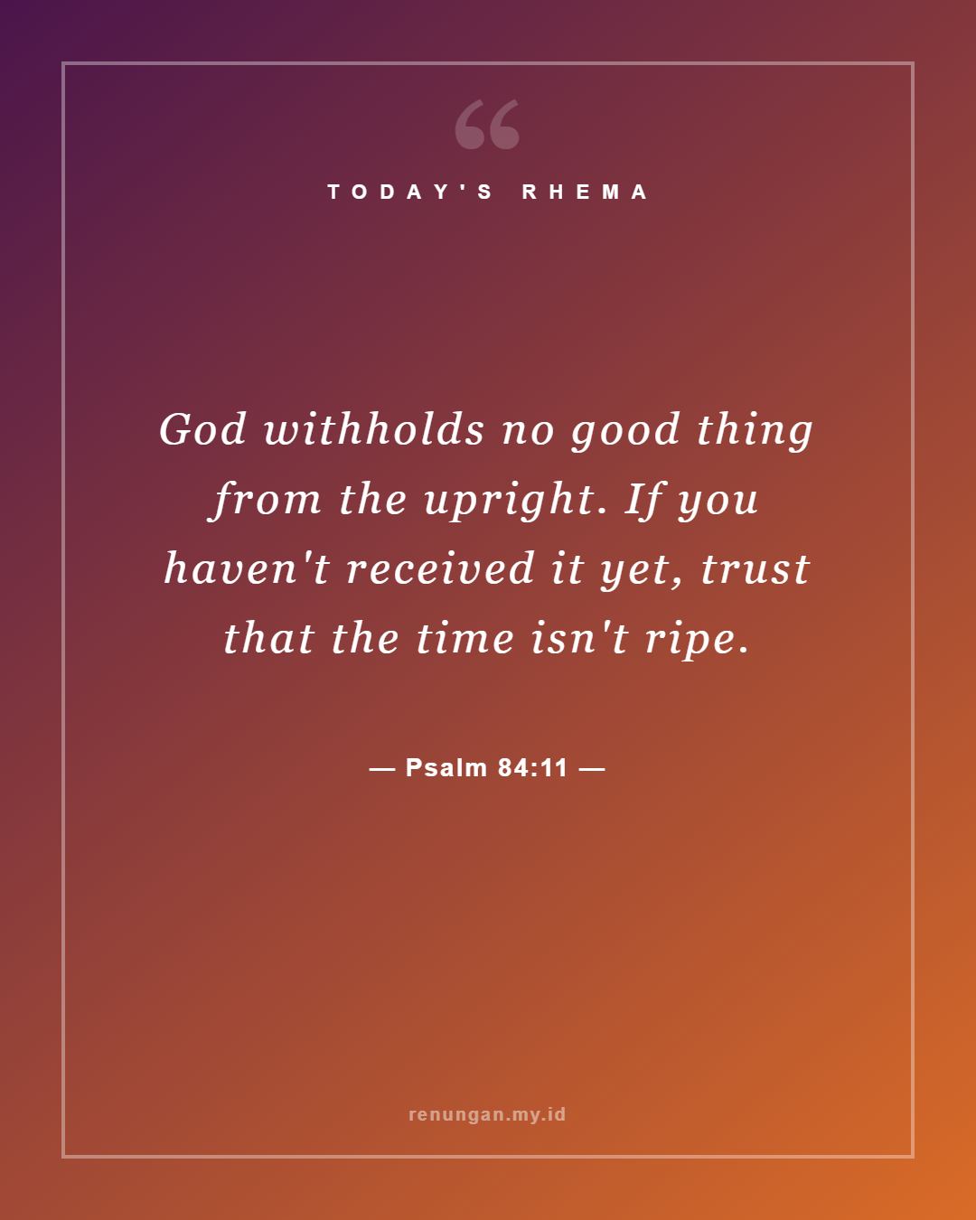 Psalm 84:11