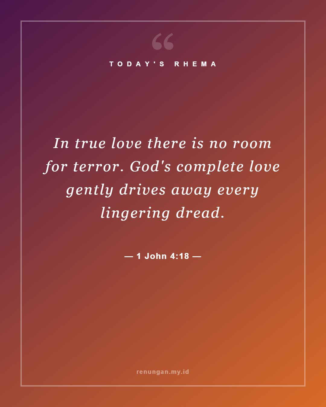 1 John 4:18