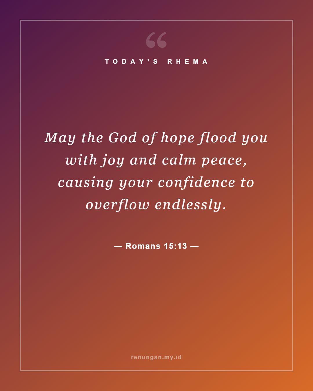 Romans 15:13