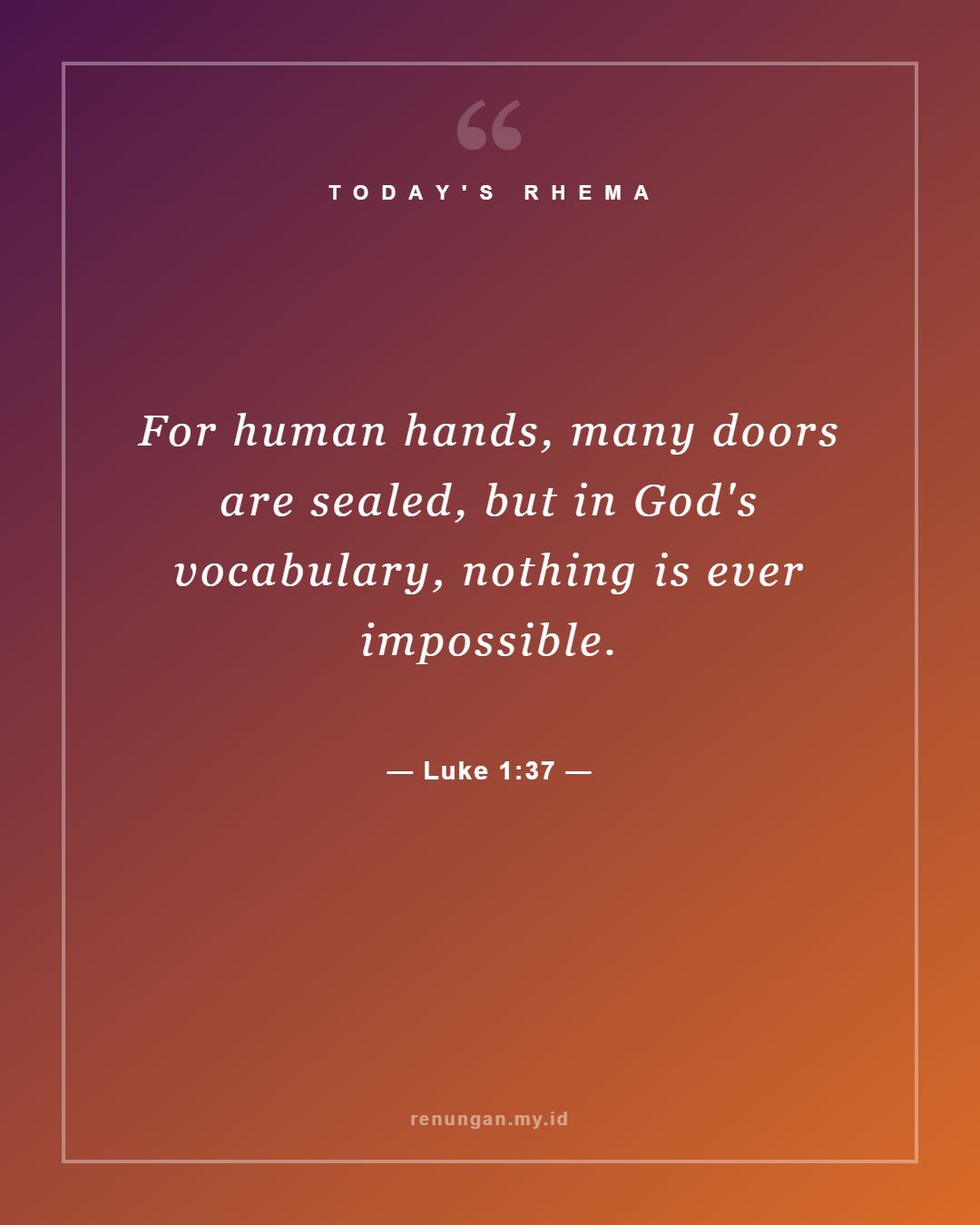 Luke 1:37