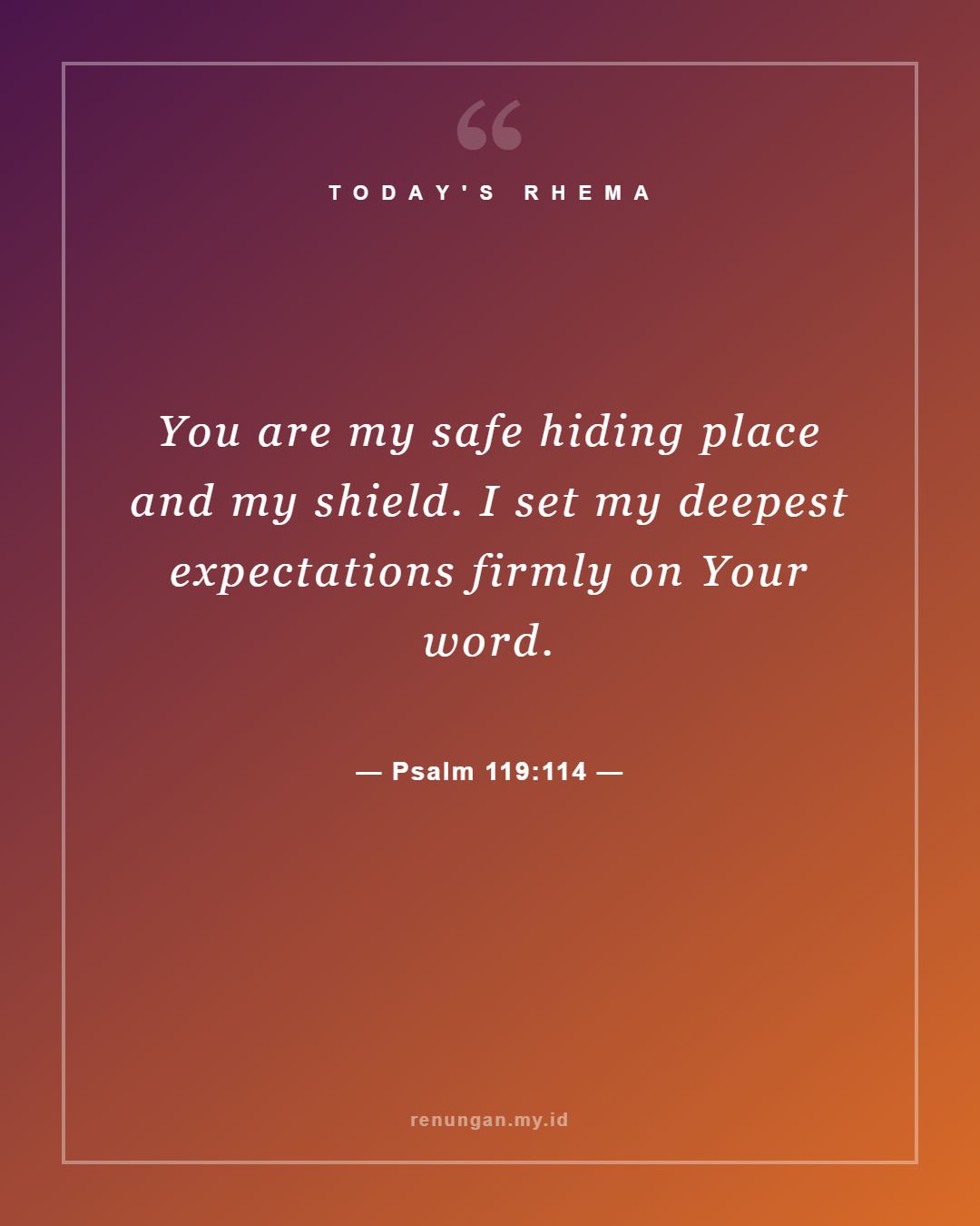 Psalm 119:114