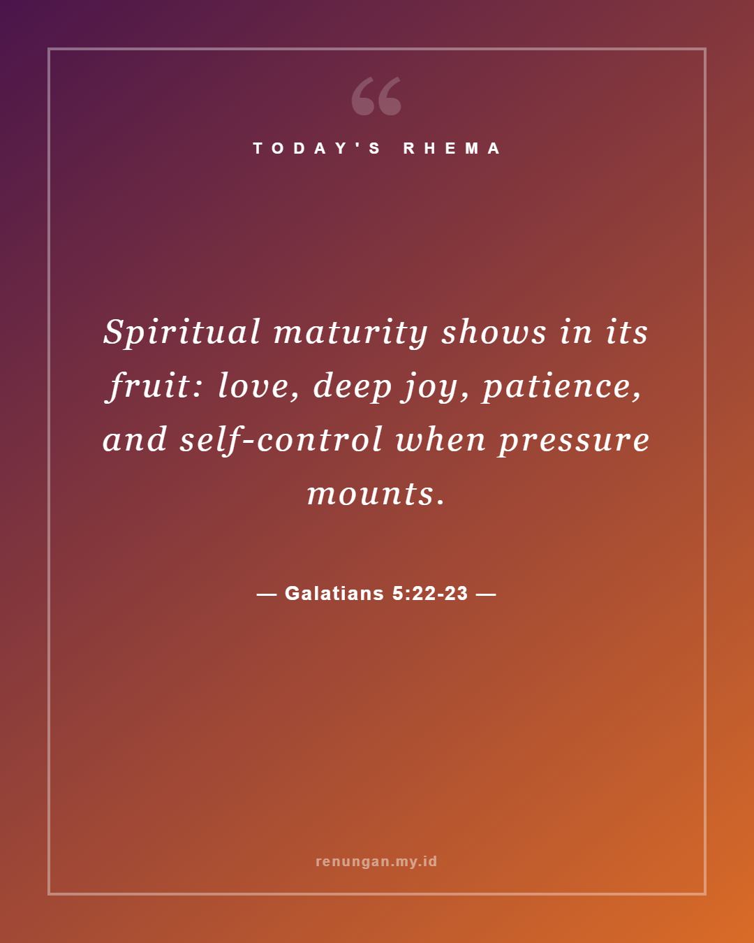 Galatians 5:22-23