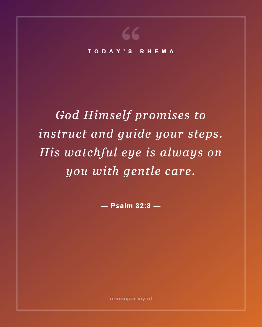 Psalm 32:8