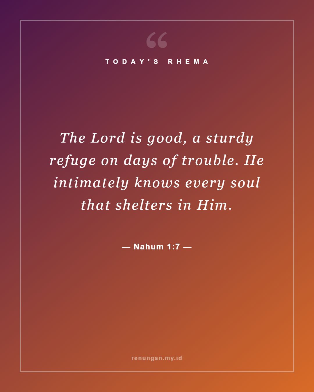 Nahum 1:7