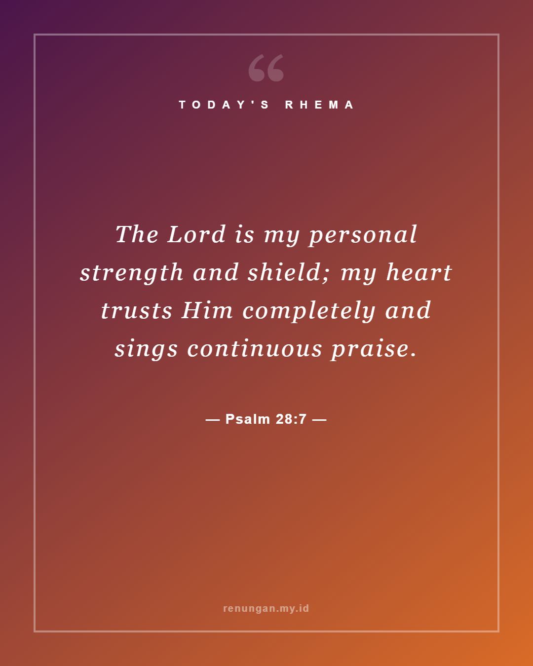 Psalm 28:7