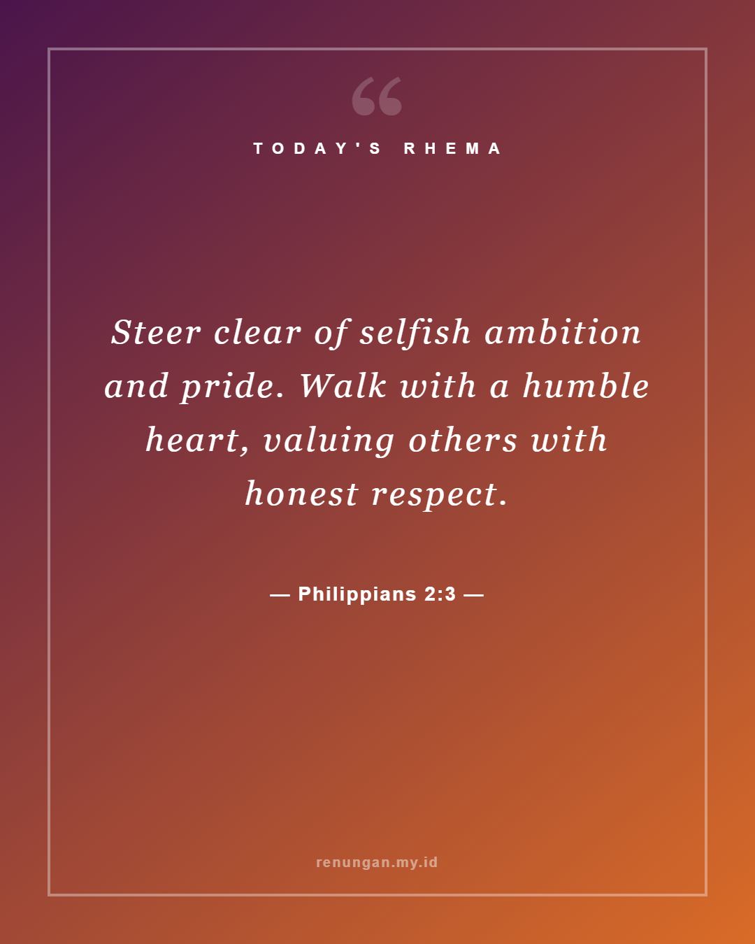 Philippians 2:3
